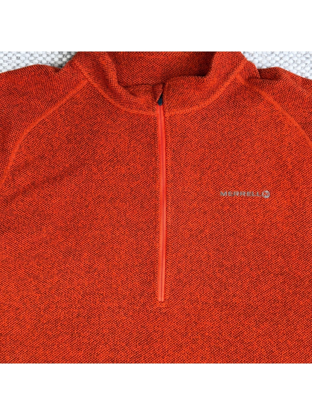 Merrell Orange Half-Zip Pullover‎ Sweater